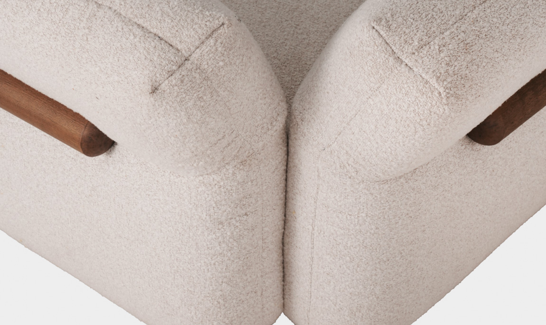 Klaussner Rilasso White Fabric Sofa