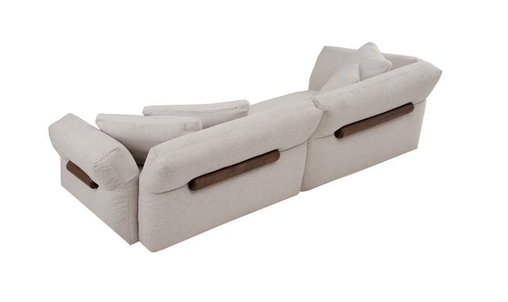 Klaussner Rilasso White Fabric Sofa