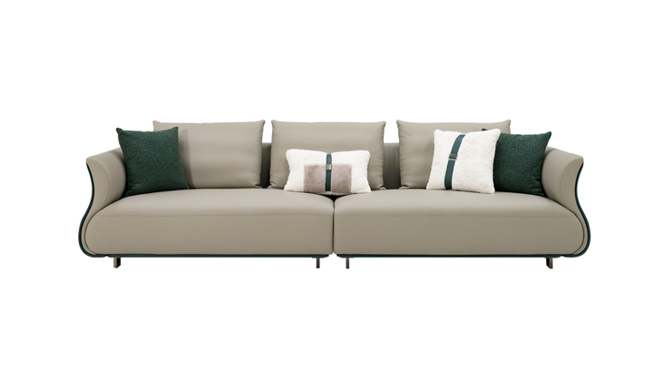 Klaussner Reverie 2-Seater Beige Leather Sofa