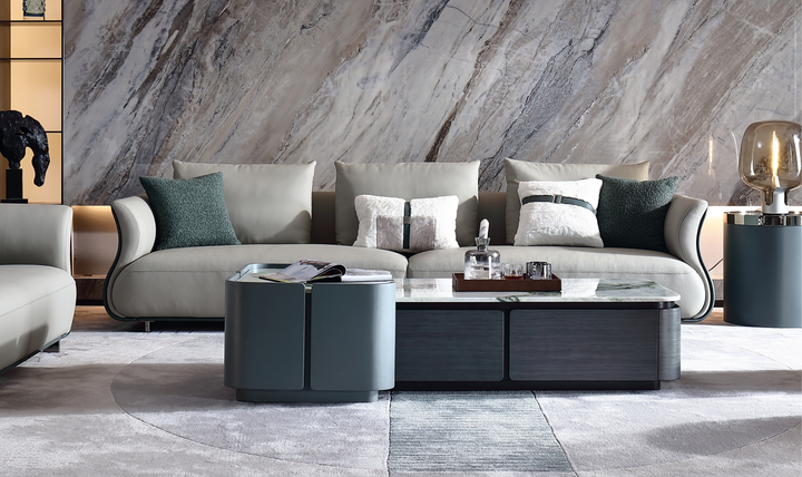 Klaussner Reverie 2-Seater Beige Leather Sofa