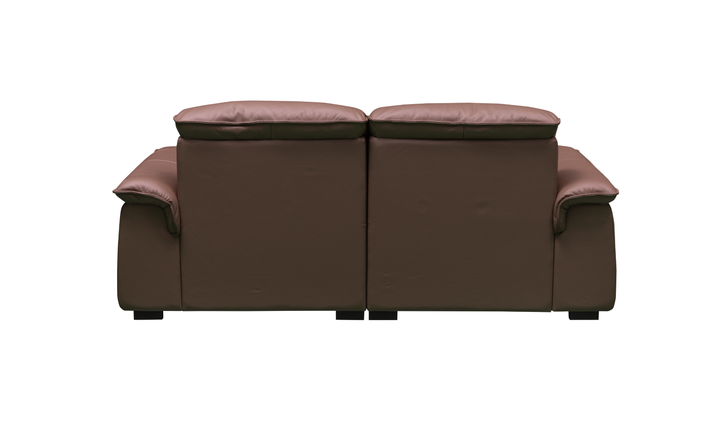 Klaussner Velisse Stationary Leather Loveseat with  S-spring Seats