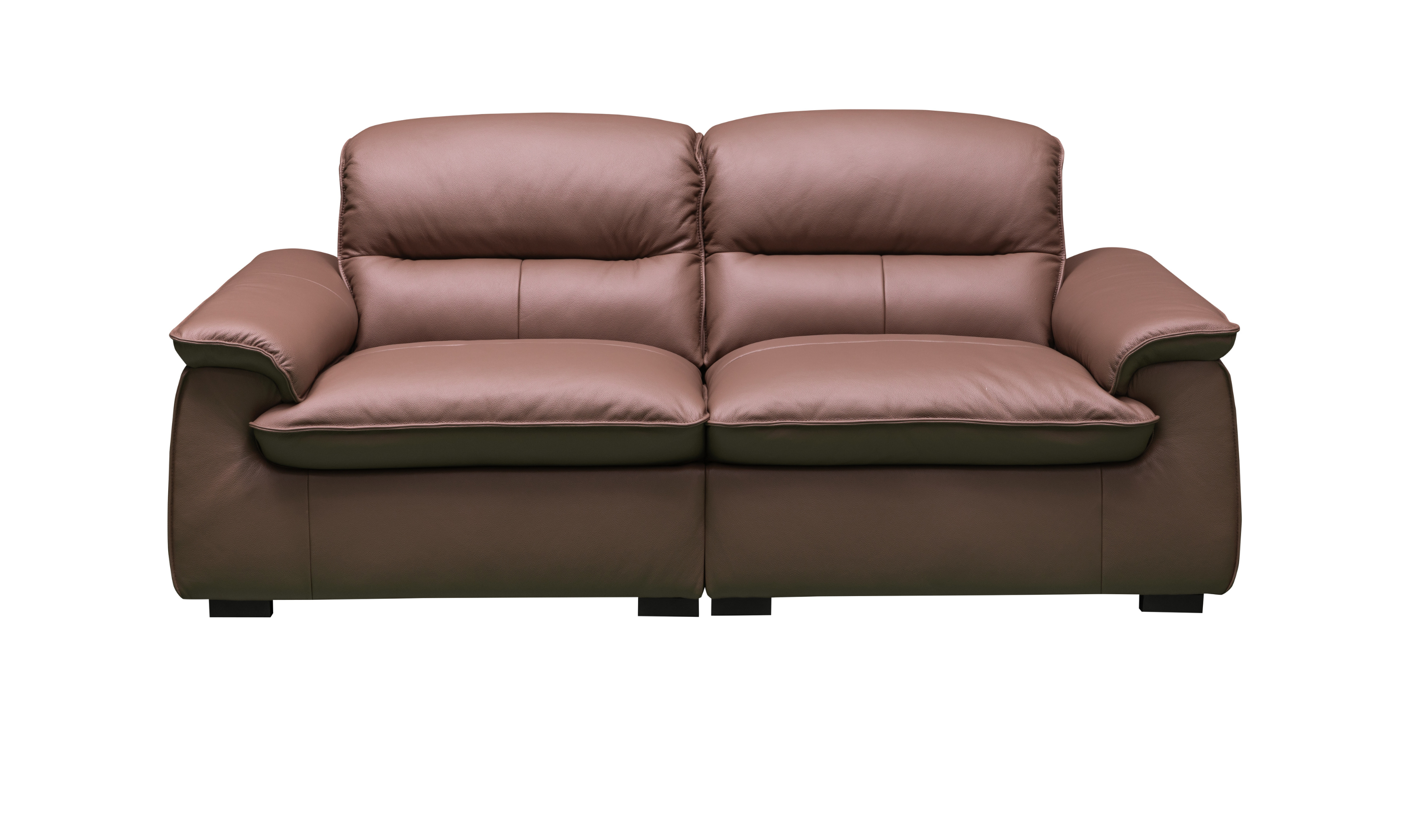 Klaussner Velisse Stationary Leather Living Room Set (Middle Size Sofa + Loveseat)-Jennifer Furniture