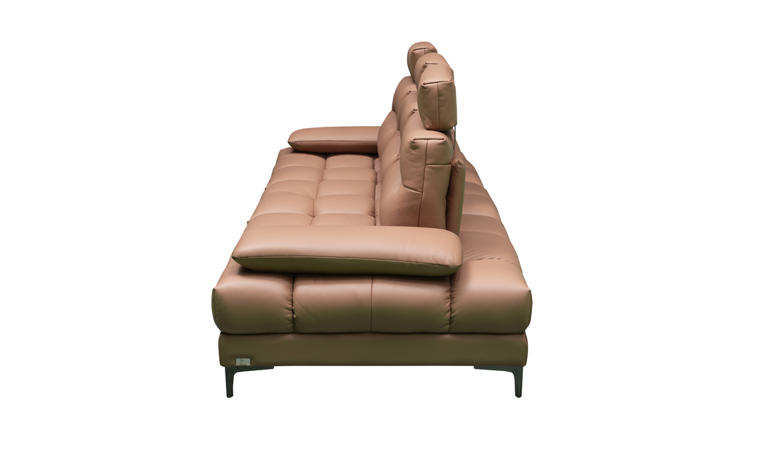 Klaussner Altavero Stationery Sofa With Deep Seating & Adjustable Headrest