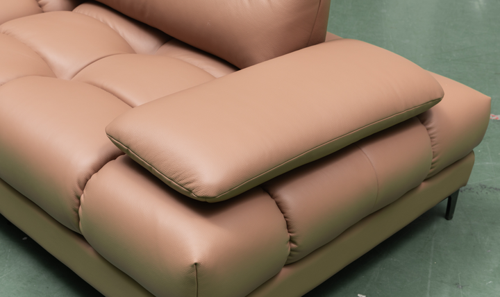 Klaussner Altavero Stationery Sofa With Deep Seating & Adjustable Headrest