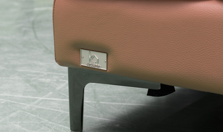 Klaussner Altavero Stationery Sofa With Deep Seating & Adjustable Headrest