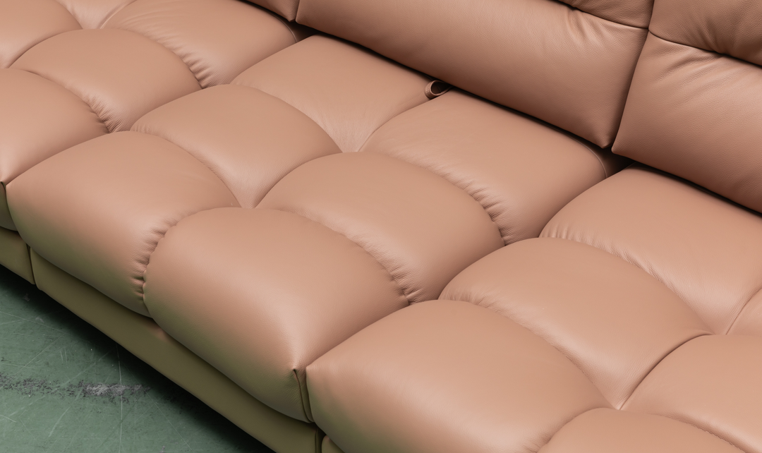 Klaussner Altavero Stationery Sofa With Deep Seating & Adjustable Headrest