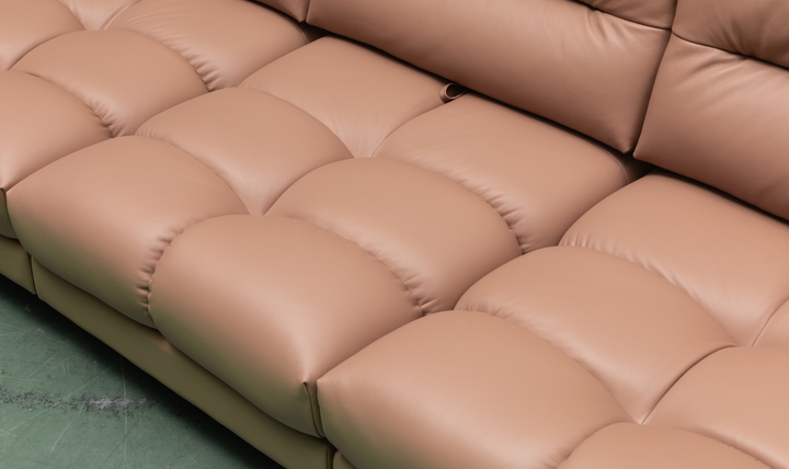 Klaussner Altavero Stationery Sofa With Deep Seating & Adjustable Headrest