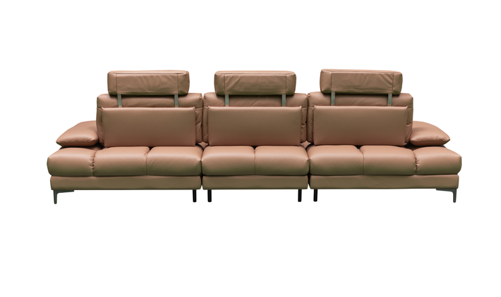Klaussner Altavero Stationery Sofa With Deep Seating & Adjustable Headrest