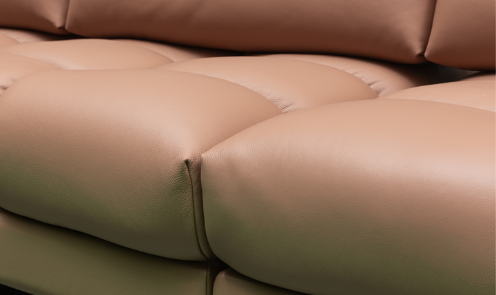 Klaussner Altavero Stationery Sofa With Deep Seating & Adjustable Headrest