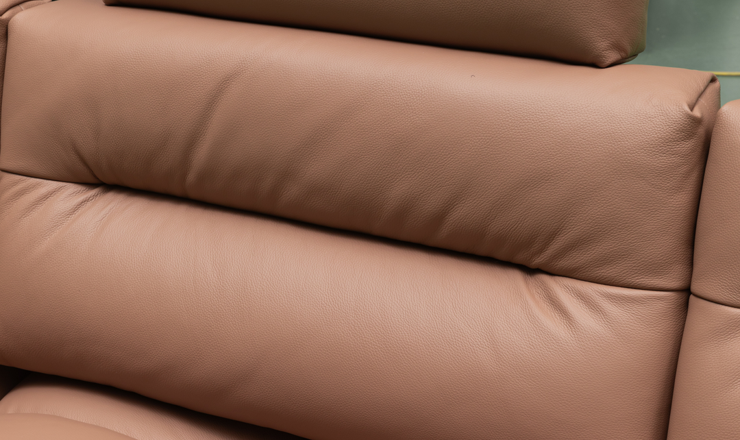 Klaussner Altavero Stationery Sofa With Deep Seating & Adjustable Headrest