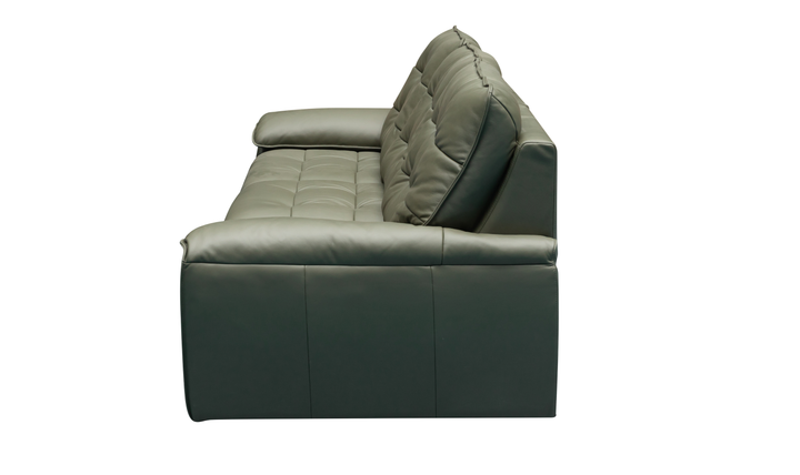 Klaussner Sky leather Sectional Sliding Seats Sofa