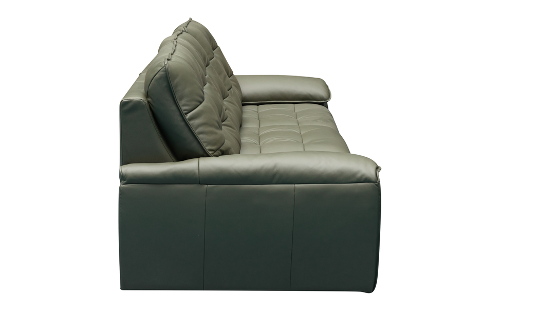 Klaussner Sky leather Sectional Sliding Seats Sofa