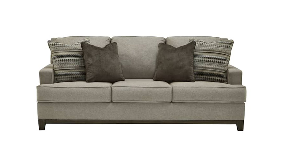 Modern Heritage Kaywood 3-Seater Fabric Sofa in Granite Gray