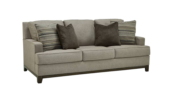 Modern Heritage Kaywood 3-Seater Fabric Sofa in Granite Gray