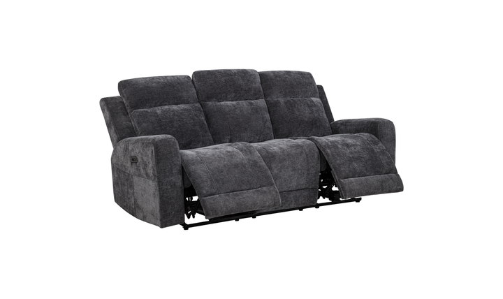 Modern Heritage Kennett Chenille Fabric Power Reclining Sofa