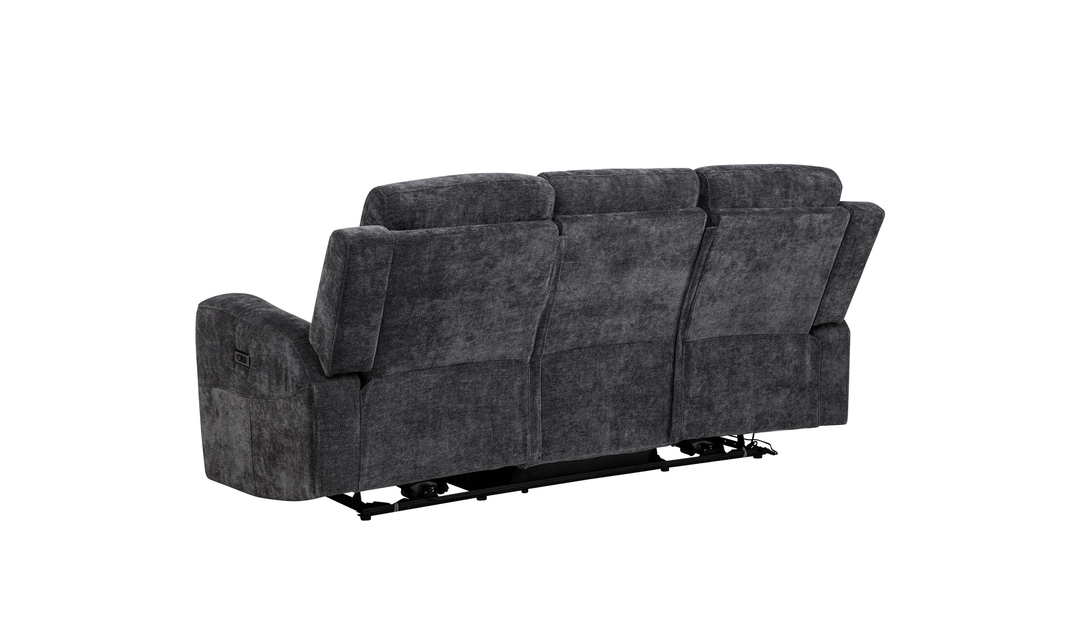 Modern Heritage Kennett Chenille Fabric Power Reclining Sofa