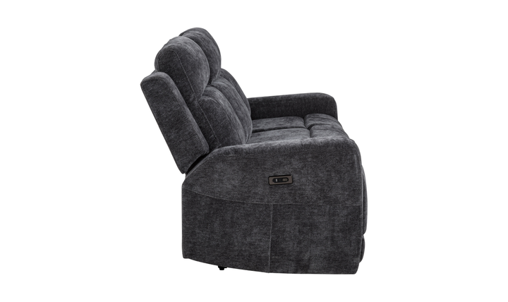 Modern Heritage Kennett Chenille Fabric Power Reclining Sofa