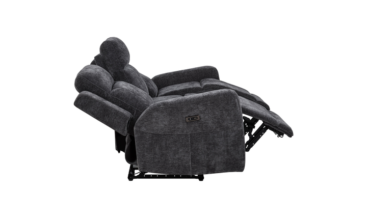 Modern Heritage Kennett Chenille Fabric Power Reclining Sofa