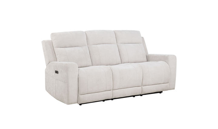 Modern Heritage Kennett Chenille Fabric Power Reclining Sofa