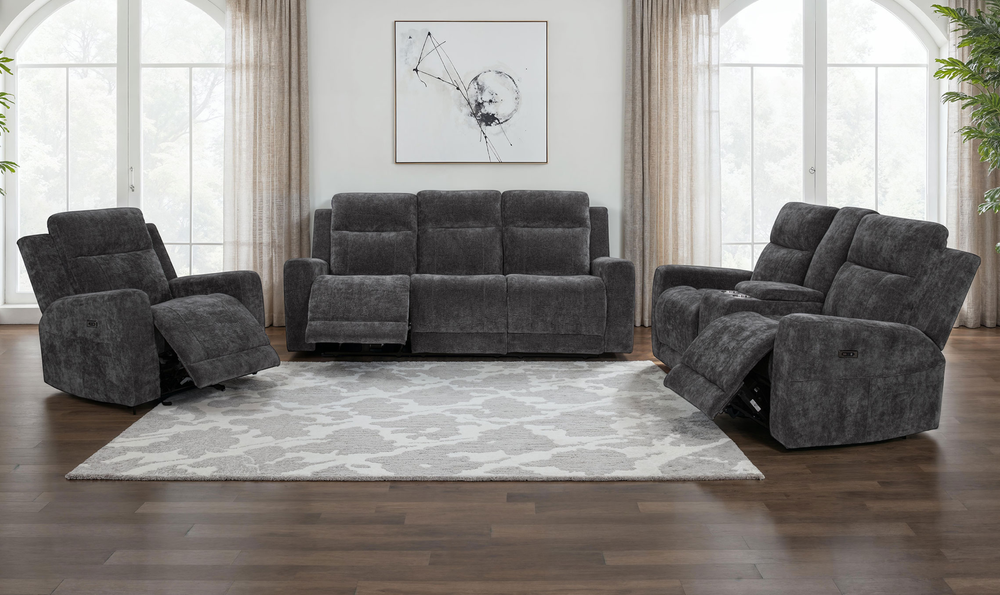 Modern Heritage Kennett Fabric Power Reclining Living Room Set | Jennifer Furniture