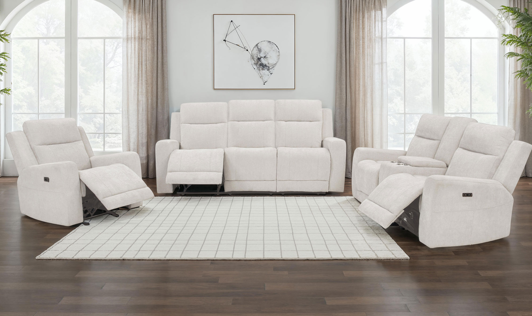 Modern Heritage Kennett Fabric Power Reclining Living Room Set | Jennifer Furniture