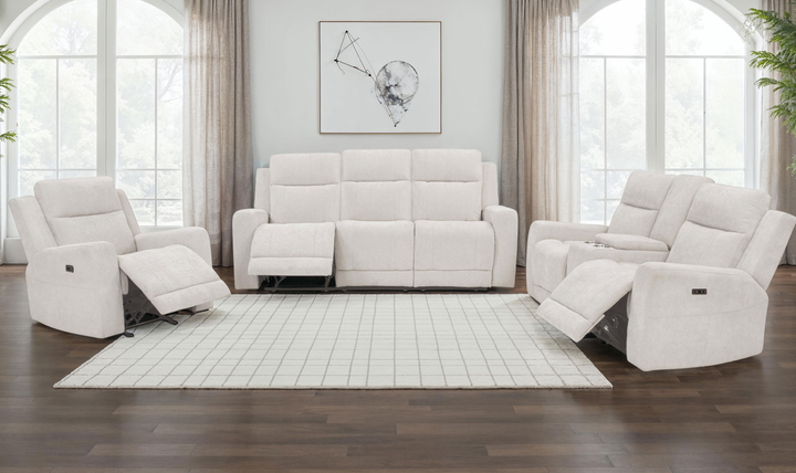 Modern Heritage Kennett Fabric Power Reclining Living Room Set | Jennifer Furniture