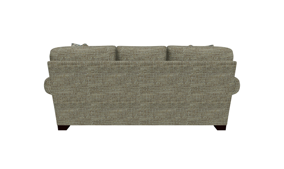 Klaussner Parkston Fabric Traditional Rolled Arm Sofa with Nailhead Trim