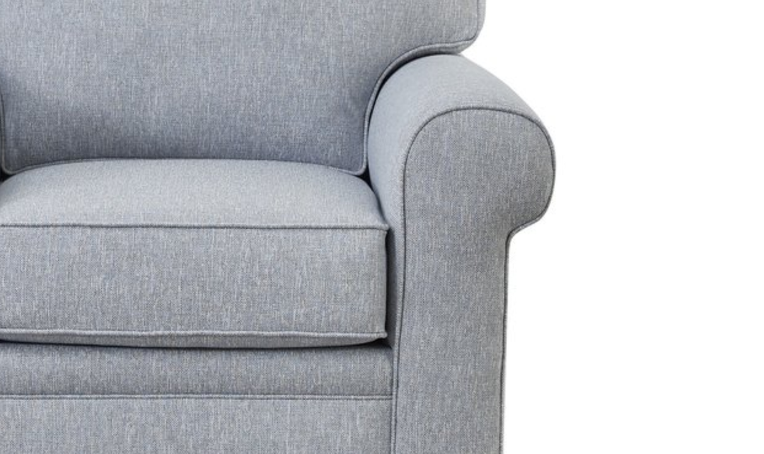 Klaussner Addison Fabric Accent Chair with Rolled Arms - Jennifer Furniture