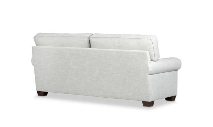 Klaussner Addison Fabric Sofa with Rolled Arms