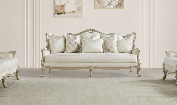 Klaussner Aeon Fabric Living Room Set In Champagne Gold-Jennifer Furniture