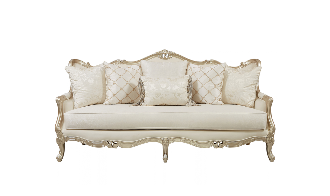 Klaussner Aeon Fabric Luxury Classic 3- Seater Sofa in Champagne Gold