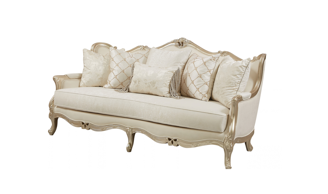 Klaussner Aeon Fabric Luxury Classic 3- Seater Sofa in Champagne Gold