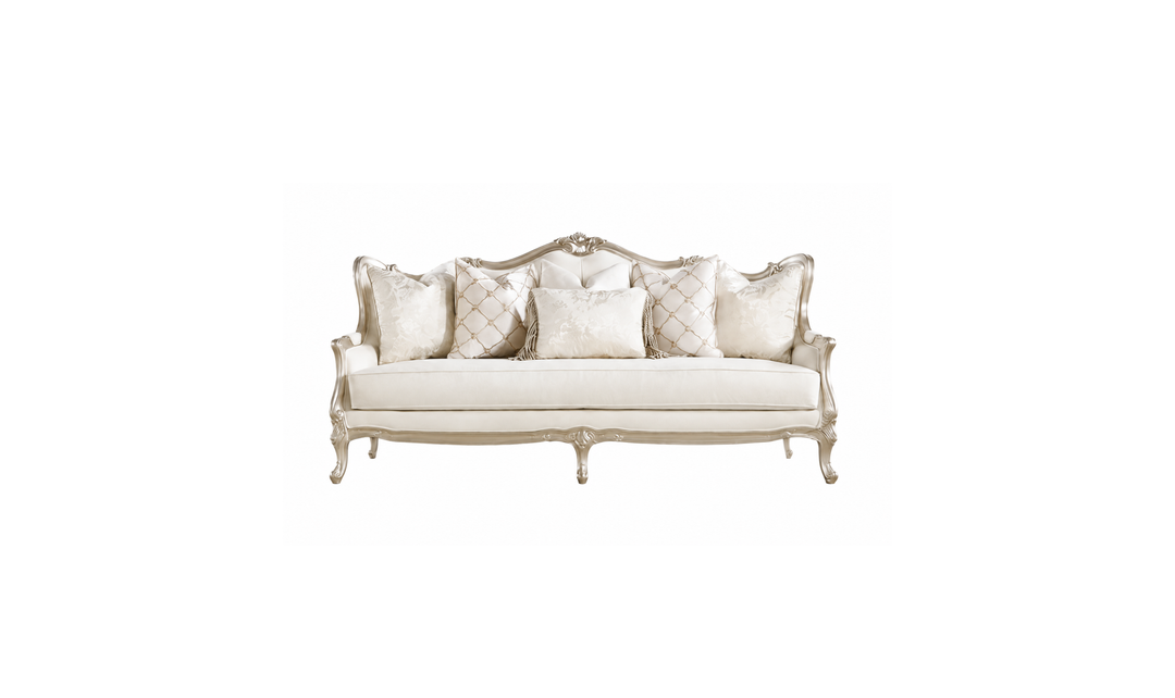 Klaussner Aeon Fabric Luxury Classic 3- Seater Sofa in Champagne Gold - Jennifer Furniture