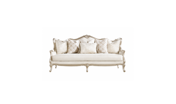 Klaussner Aeon Fabric Luxury Classic 3- Seater Sofa in Champagne Gold - Jennifer Furniture