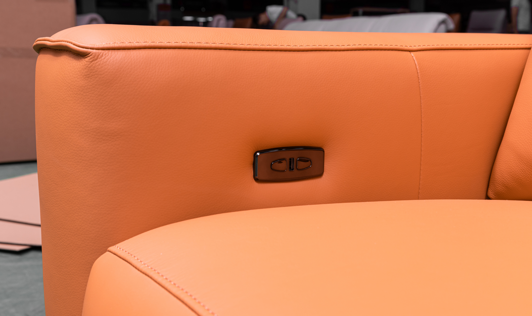 Klaussner Alessandro 3-Seater Leather Power Recliner Sofa