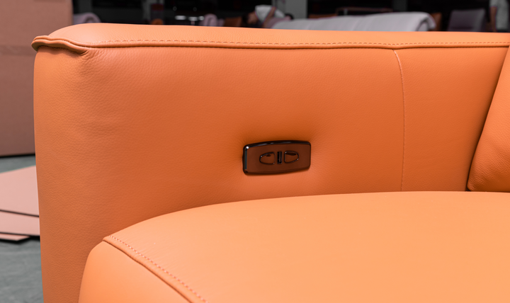 Klaussner Alessandro 3-Seater Leather Power Recliner Sofa