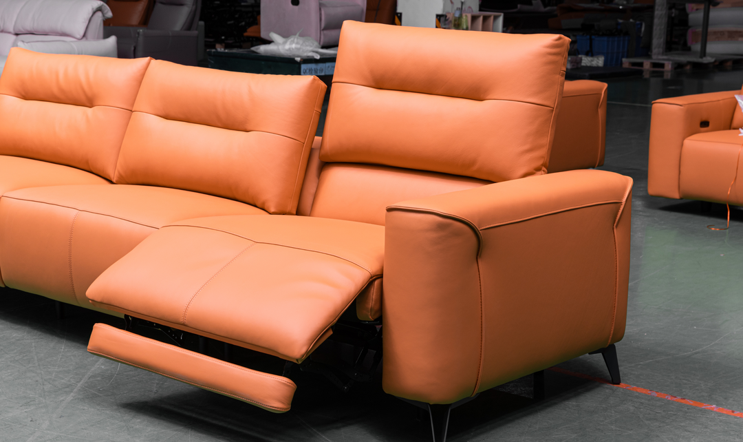 Klaussner Alessandro 3-Seater Leather Power Recliner Sofa
