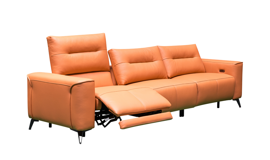 Klaussner Alessandro 3-Seater Leather Power Recliner Sofa