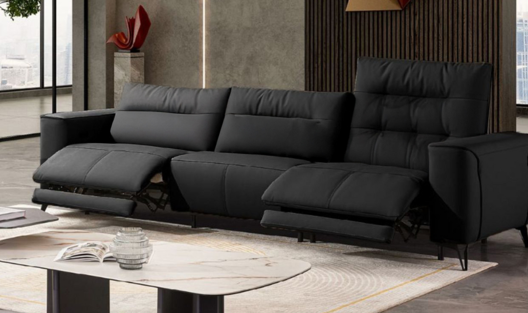 Klaussner Alessandro 3-Seater Leather Power Recliner Sofa
