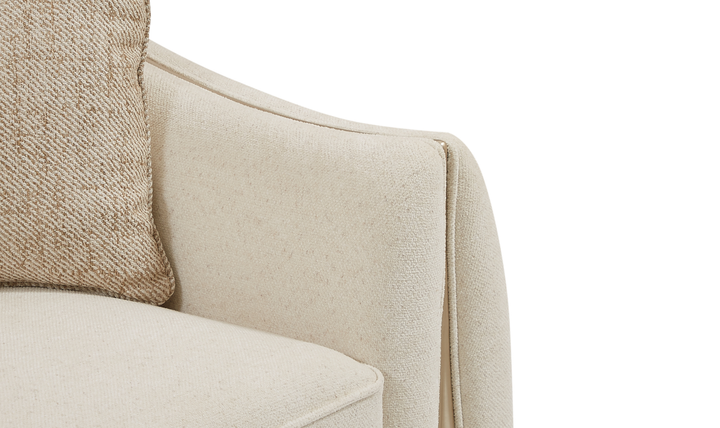 Klaussner Amarylis Extra-Large Four Seater Sofa in Champagne Gold Finish