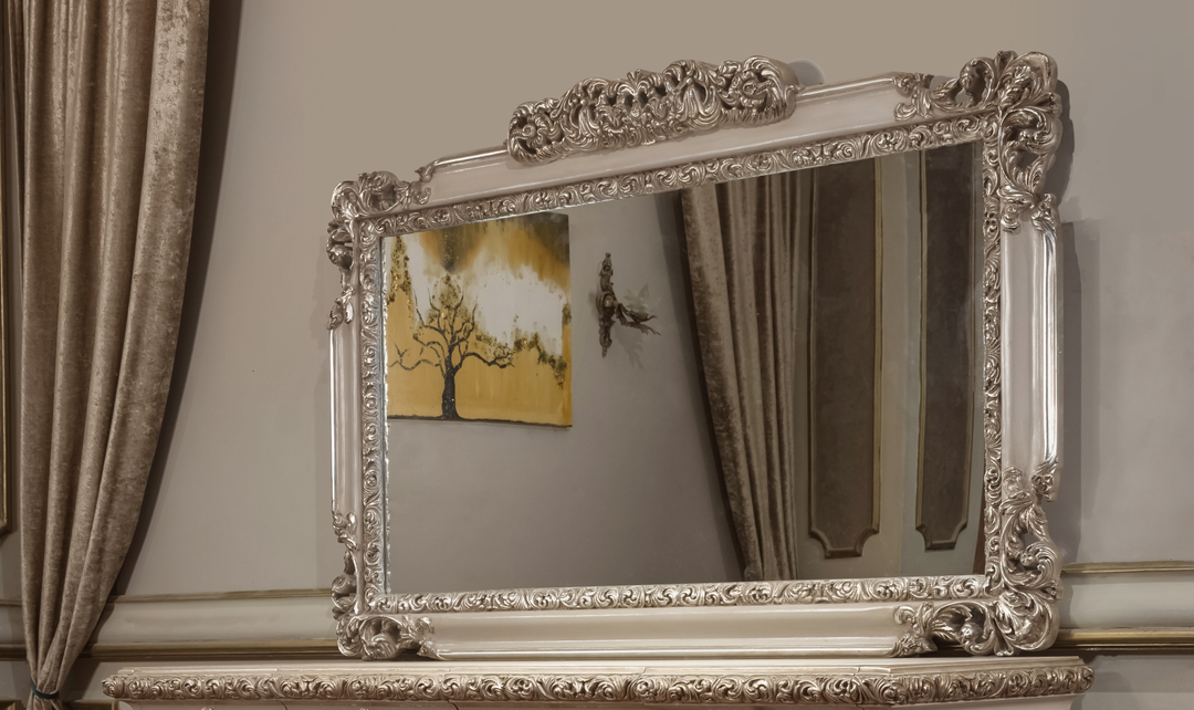 Klaussner Anna Luxury Carved Wall Mirror with Classic Detailing-JenniferFurniture