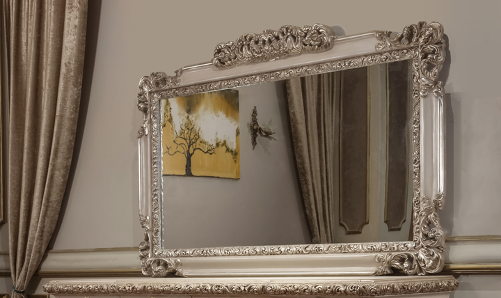 Klaussner Anna Luxury Carved Wall Mirror with Classic Detailing-JenniferFurniture
