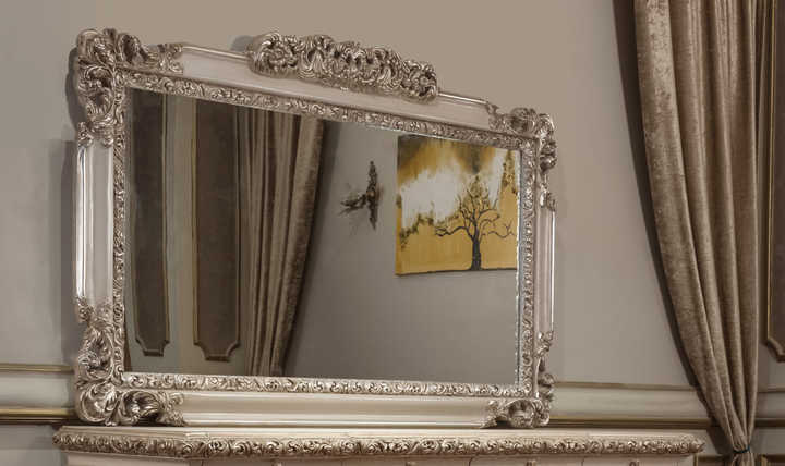 Klaussner Anna Luxury Carved Wall Mirror with Classic Detailing-JenniferFurniture