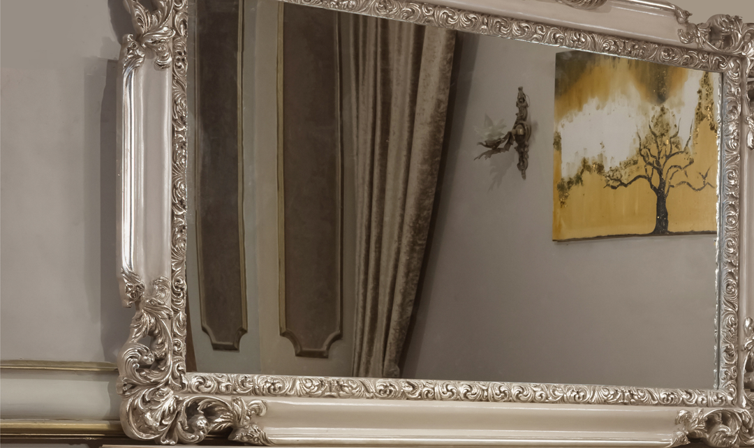 Klaussner Anna Luxury Carved Wall Mirror with Classic Detailing-JenniferFurniture