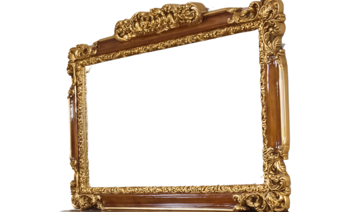 Klaussner Anna Luxury Curved Wall Mirror with Classic Detailing