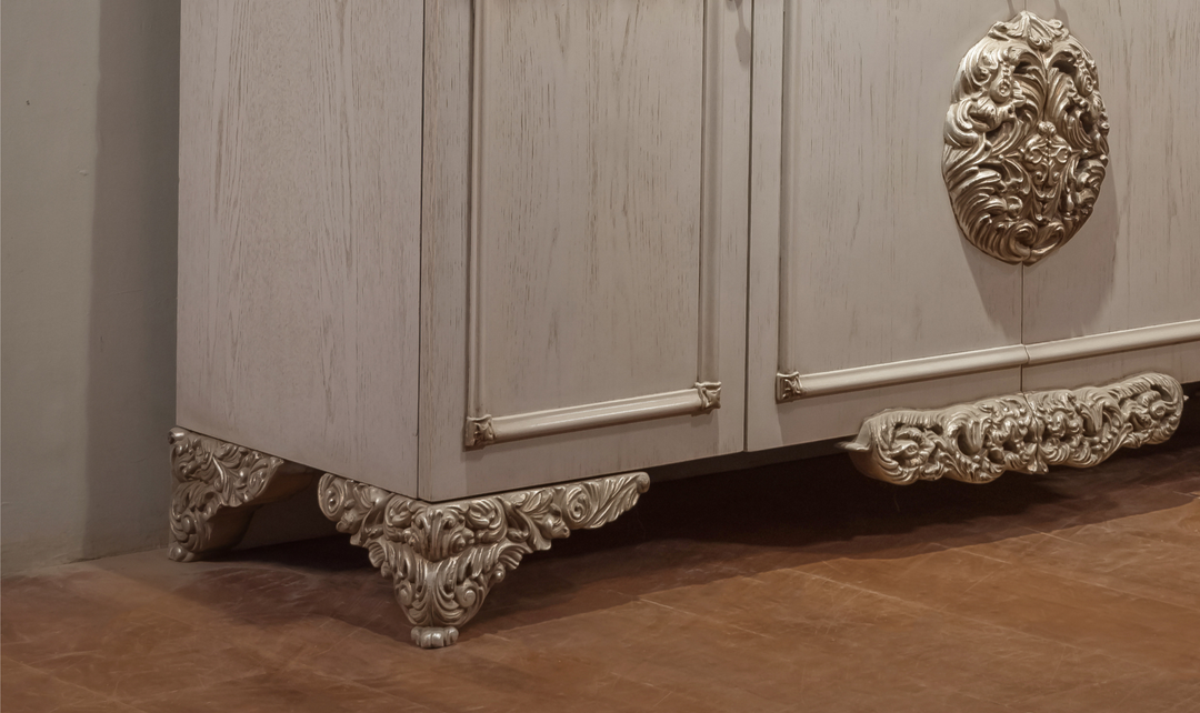 Klaussner Anna Luxury Curved Buffet with Ornate Detailing