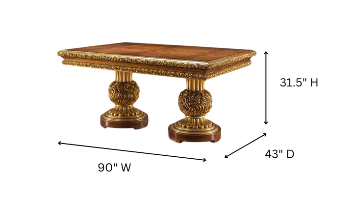 Klaussner Anna Silver Master Crafted Dining Room Set