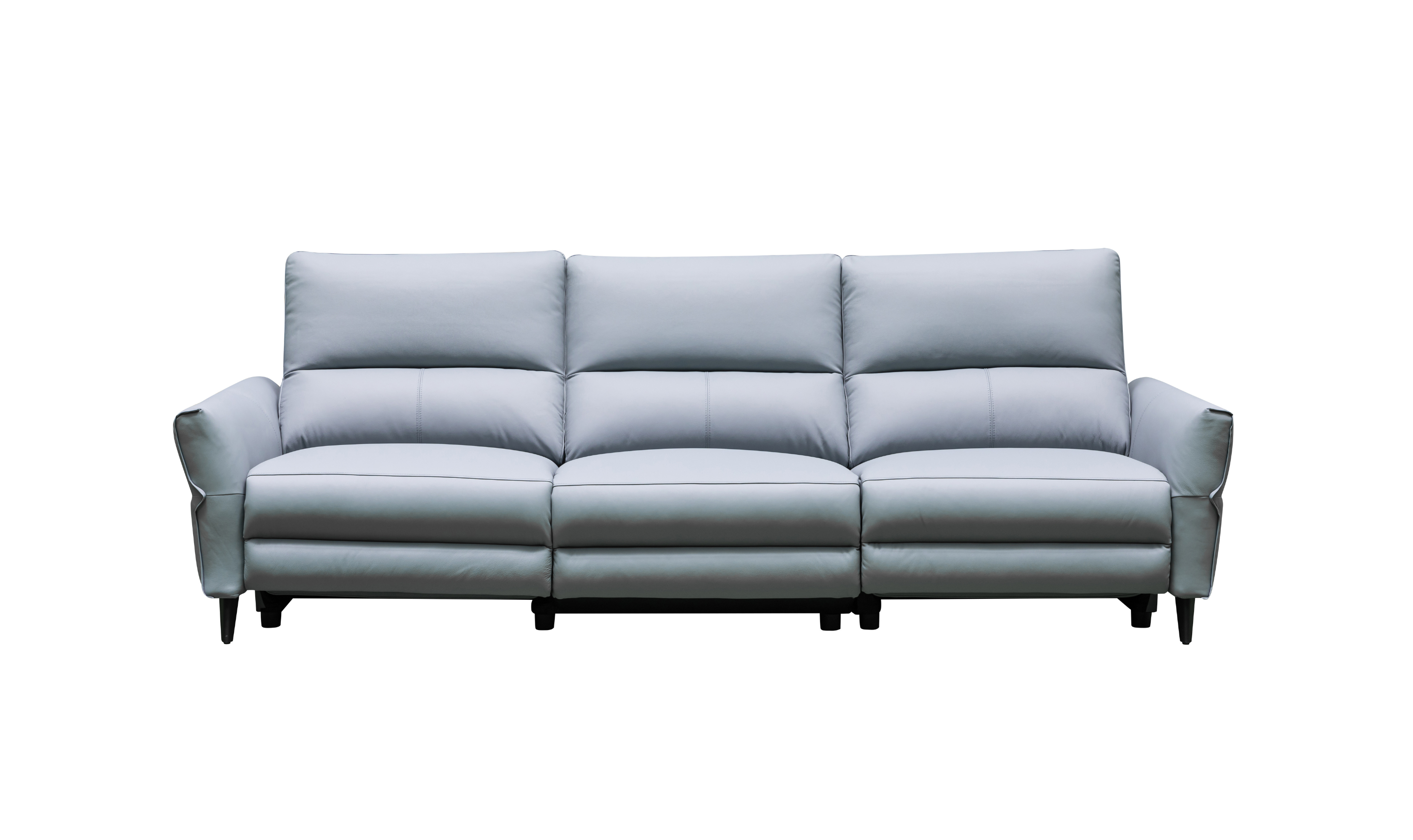 Klaussner Armonia 3-seater Blue Leather Power Reclining Sofa