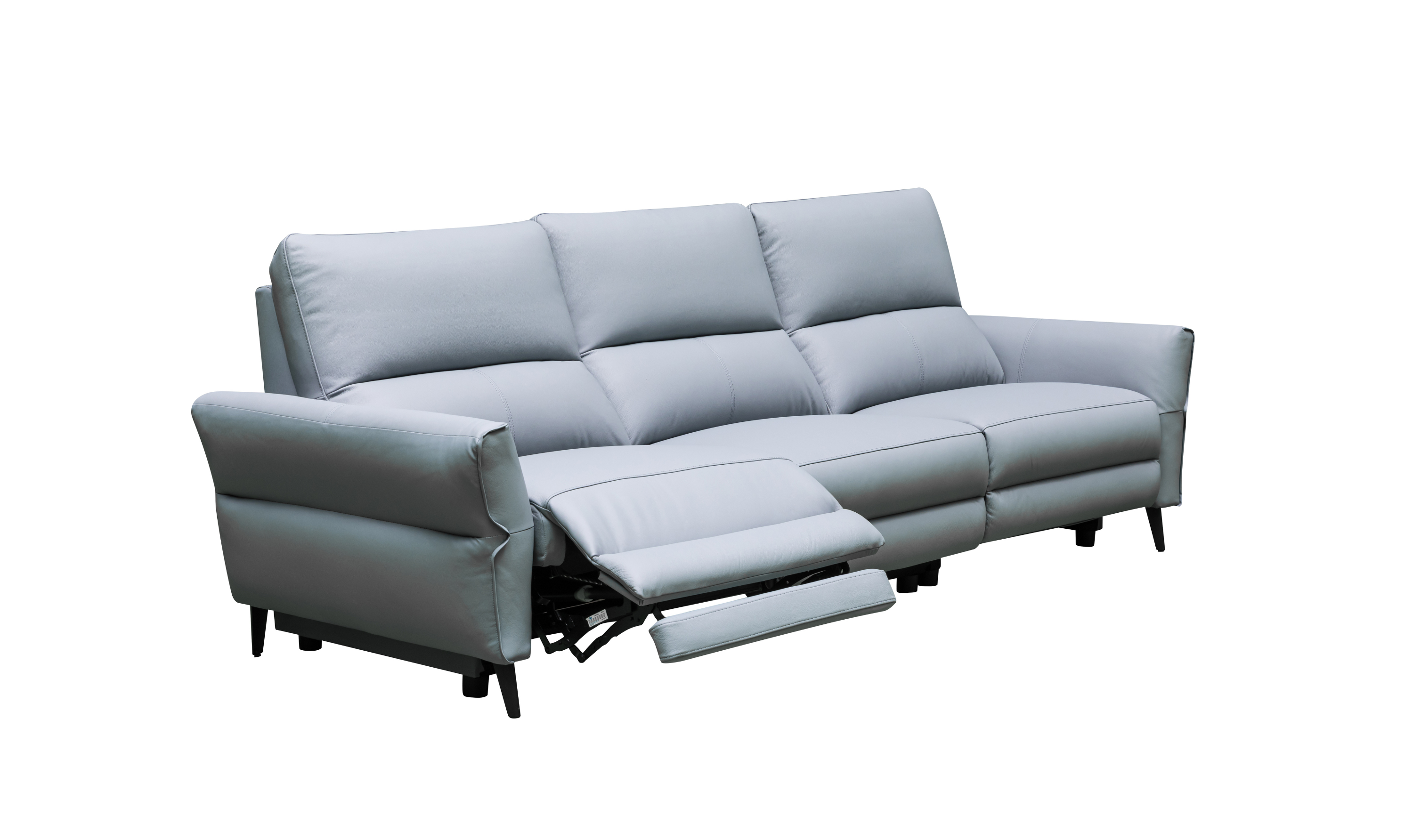 Klaussner Armonia 3-seater Blue Leather Power Reclining Sofa