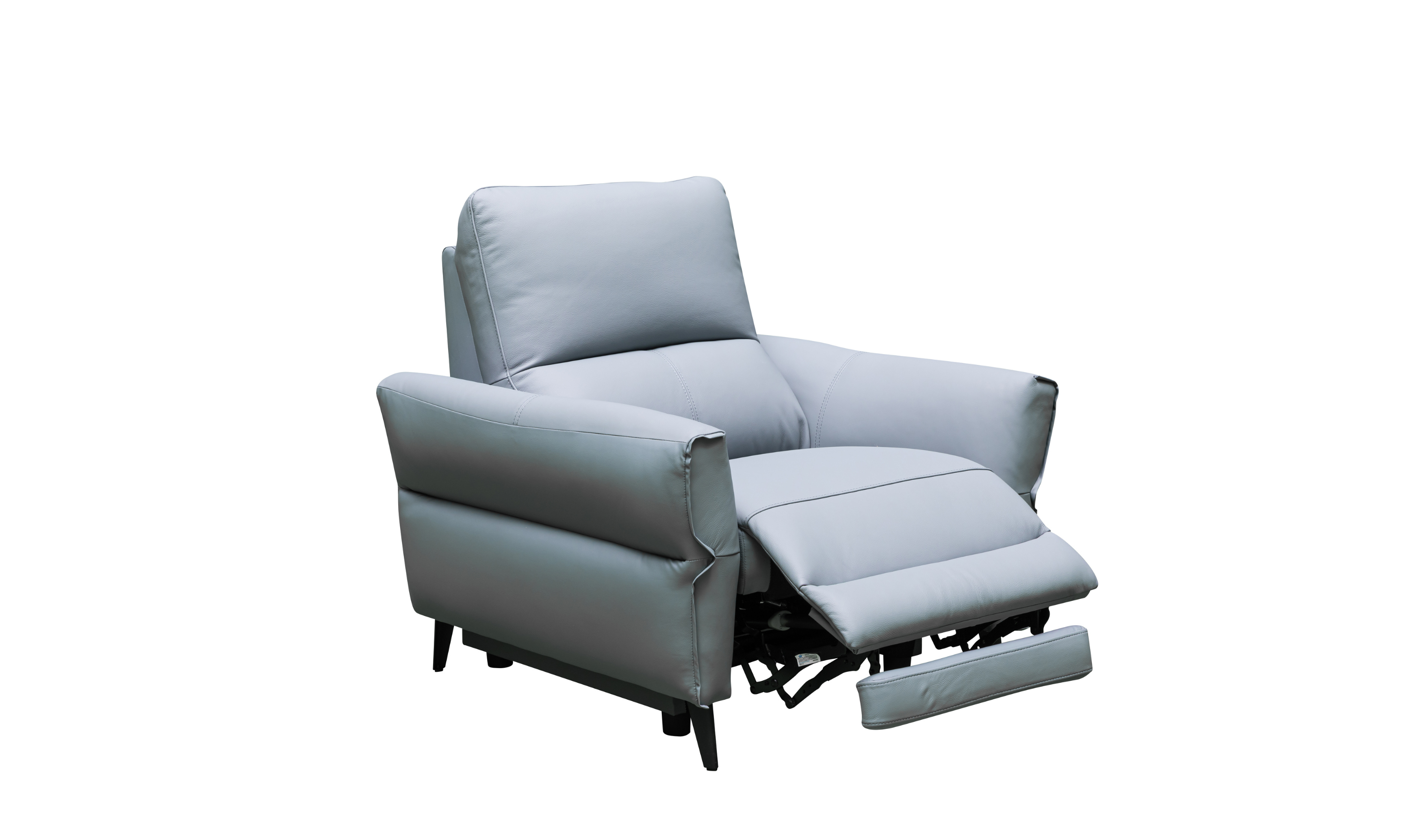 Klaussner Armonia Blue Leather Power Reclining Chair